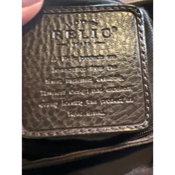 Relic By Fossil Brown Leather Crossbody/Shoulder Bag With Adjustable‎ Strap - Picture 9 of 9